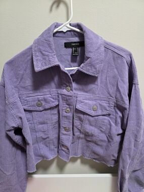 Forever 21 Purple Corduroy Jacket